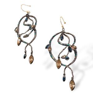 ALEXIS BITTAR Crystal Encrusted Statement Earrings